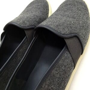 Vince Sneakers Women 7.5M‎ Gray Boiled Wool Blair Elastic Minimal Comfort Shoes